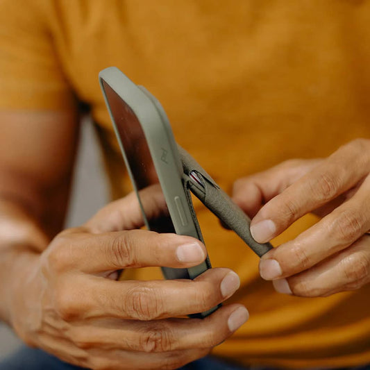 Mobile Wallet Stand Manyetik Cüzdan ve Stand - Sage