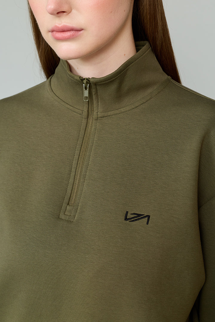 Swe Kadın Sweatshirt Haki