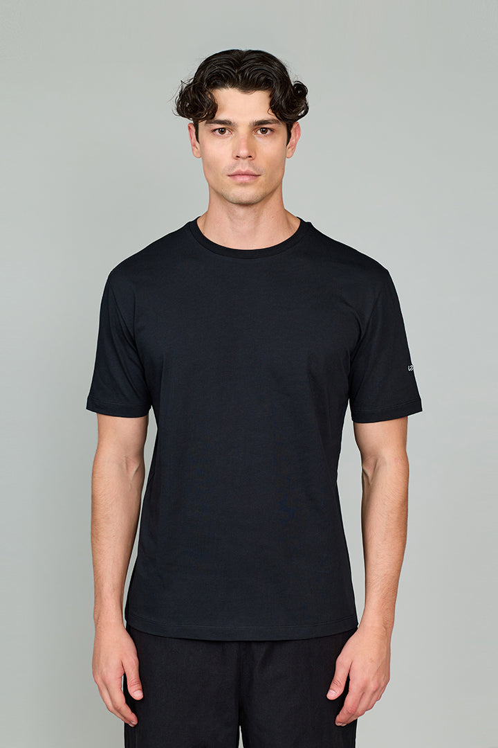 Vany Erkek Regular Fit Bisiklet Yaka T-Shirt Siyah