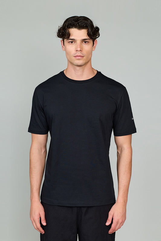 Vany Erkek Regular Fit Bisiklet Yaka T-Shirt Siyah